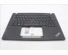 Lenovo 5M11L59459 C-Cover with keyboard, Danish, Black, Backlight, WWAN, UK