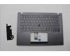 Lenovo 5M11L59628 C-Cover with keyboard, Portuguese, Grey, Backlight, UK