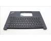 Lenovo 5M11L59709 C-Cover with keyboard, Portuguese, Black, UK