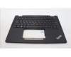 Lenovo 5M11L64118 C-Cover with keyboard, Greek, Black, Backlight, US