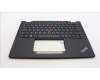 Lenovo 5M11L64124 C-Cover with keyboard, Hungarian, Black, Backlight, UK
