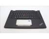 Lenovo 5M11L64133 C-Cover with keyboard, Italian, Black, Backlight, UK