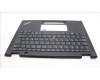Lenovo 5M11L64142 C-Cover with keyboard, Spanish LA, Black, Backlight, UK