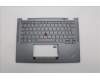 Lenovo 5M11L64308 C-Cover with keyboard, Belgian, Grey, Backlight, UK