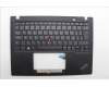 Lenovo 5M11L85659 C-Cover with keyboard, Czech/Slovakian, Black, UK