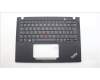Lenovo 5M11L85936 C-Cover with keyboard,German,Black,Backlight
