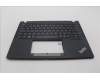 Lenovo 5M11L86003 C-Cover with keyboard, Norwegian, Black, Backlight, UK