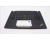 Lenovo 5M11L86065 C-Cover with keyboard, Turkish, Black, Backlight, UK