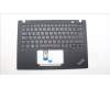Lenovo 5M11L92808 C-Cover with keyboard, Belgian, Black, Backlight, UK