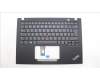 Lenovo 5M11L92852 C-Cover with keyboard, German, Black, Backlight, UK