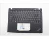 Lenovo 5M11L92886 C-Cover with keyboard, Spanish LA, Black, Backlight, UK