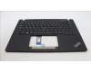 Lenovo 5M11L92960 C-Cover with keyboard, Belgian, Black, Backlight, WWAN, UK