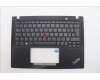 Lenovo 5M11M02971 C-Cover with keyboard, Italian, Black, UK
