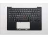Lenovo 5M11N61082 C-Cover with keyboard, Belgian, Deep Black, FingerPrint Reader, WLAN, UK