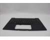 Lenovo 5M11N61198 C-Cover with keyboard, Danish, Deep Black, FingerPrint Reader, WWAN, UK