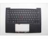 Lenovo 5M11N61217 C-Cover with keyboard, Russian, Deep Black, FingerPrint Reader, WWAN, US