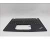 Lenovo 5M11N89402 C-Cover with keyboard, Czech Slovakian, Black, Backlight, UK