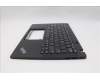 Lenovo 5M11N89426 C-Cover with keyboard, Greek, Black, Backlight, US