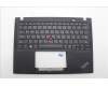 Lenovo 5M11N89499 C-Cover with keyboard, Arabic, Black, Backlight, WWAN, US