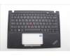Lenovo 5M11N89521 C-Cover with keyboard, USA English, Black, Backlight, WWAN, US
