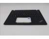 Lenovo 5M11N89537 C-Cover with keyboard, German, Black, Backlight, WWAN, UK