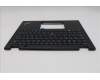 Lenovo 5M11N89868 C-Cover with keyboard, German, Black, Backlight, UK