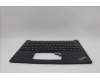 Lenovo 5M11N93326 C-Cover with keyboard, Turkish, Black, UK