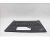 Lenovo 5M11N94211 C-Cover with keyboard, Russian, Black, Backlight, US
