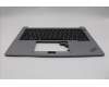 Lenovo 5M11N96179 C-Cover with keyboard, German, Arctic Grey, Backlight, UK