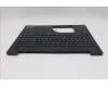 Lenovo 5M11N96540 C-Cover with keyboard, German, Black, UK