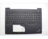 Lenovo 5M11N96541 C-Cover with keyboard, German, Black, UK
