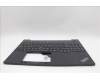 Lenovo 5M11N96553 C-Cover with keyboard, Italian, Black, UK