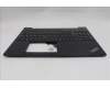 Lenovo 5M11N96558 C-Cover with keyboard, Portuguese, Black, UK