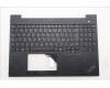 Lenovo 5M11N99157 C-Cover with keyboard, Italian, Black, Backlight, UK
