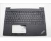 Lenovo 5M11N99223 C-Cover with keyboard,US English Euro,Black,Backlight