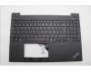 Lenovo 5M11N99235 C-Cover with keyboard, Bulgarian, Black, Backlight, UK