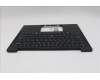 Lenovo 5M11N99380 C-Cover with keyboard, US English Euro, Black, Backlight, US