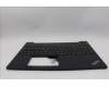 Lenovo 5M11N99755 C-Cover with keyboard, French, Black, US