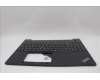 Lenovo 5M11N99756 C-Cover with keyboard, French, Black, US