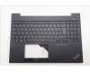 Lenovo 5M11N99773 C-Cover with keyboard, Norwegian, Black, UK