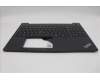 Lenovo 5M11N99849 C-Cover with keyboard, Belgian, Black, Backlight, UK