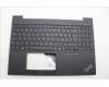 Lenovo 5M11N99873 C-Cover with keyboard, Italian, Black, Backlight, UK