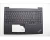 Lenovo 5M11N99879 C-Cover with keyboard, Portuguese, Black, Backlight, UK