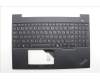 Lenovo 5M11N99882 C-Cover with keyboard, Russian, Black, Backlight, US