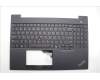 Lenovo 5M11N99906 C-Cover with keyboard, US English Euro, Black, Backlight, US