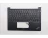 Lenovo 5M11N99966 C-Cover with keyboard, French, Black, US