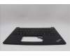 Lenovo 5M11N99975 C-Cover with keyboard, Greek, Black, US