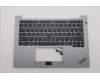 Lenovo 5M11P00085 C-Cover with keyboard, Arabic, Arctic Grey, US