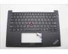 Lenovo 5M11P32311 C-Cover with keyboard, Arabic, Black, Backlight, US