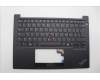 Lenovo 5M11P32323 C-Cover with keyboard, Belgian, Black, Backlight, UK